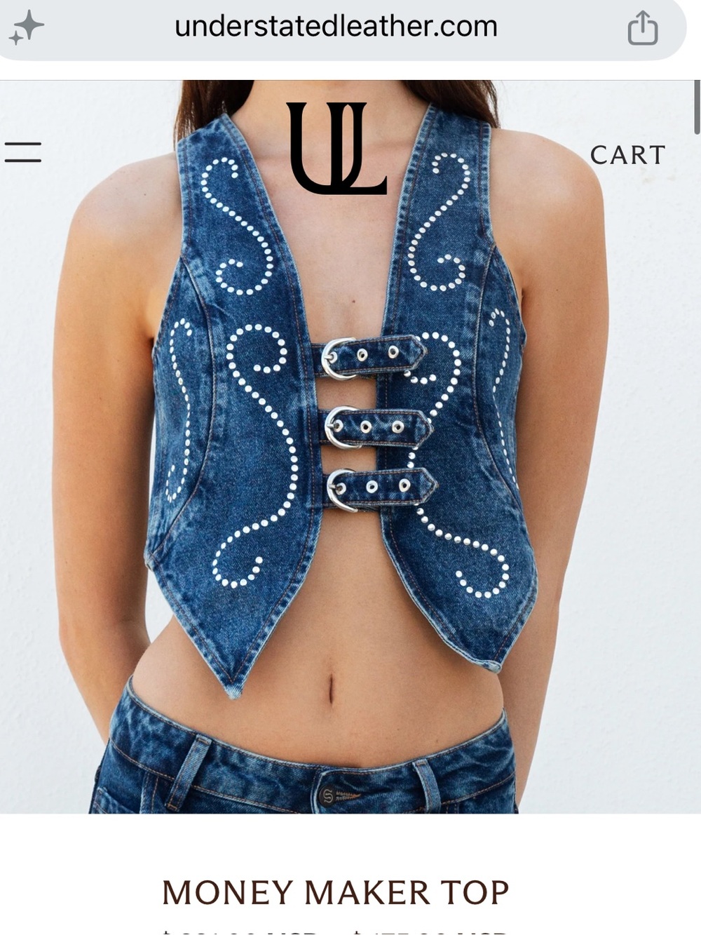Understated Leather Money Maker Top